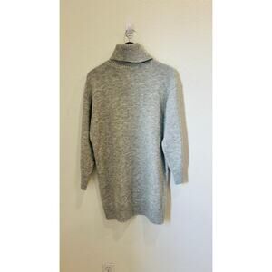 MNG by Mango Gray Turtleneck Sweater Dress Size Small